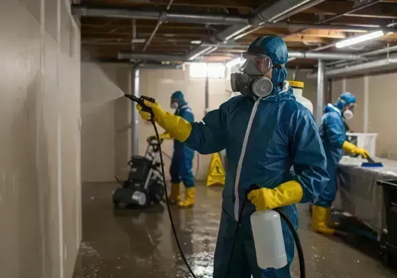 Basement Sanitization and Antimicrobial Treatment process in Fraser, CO