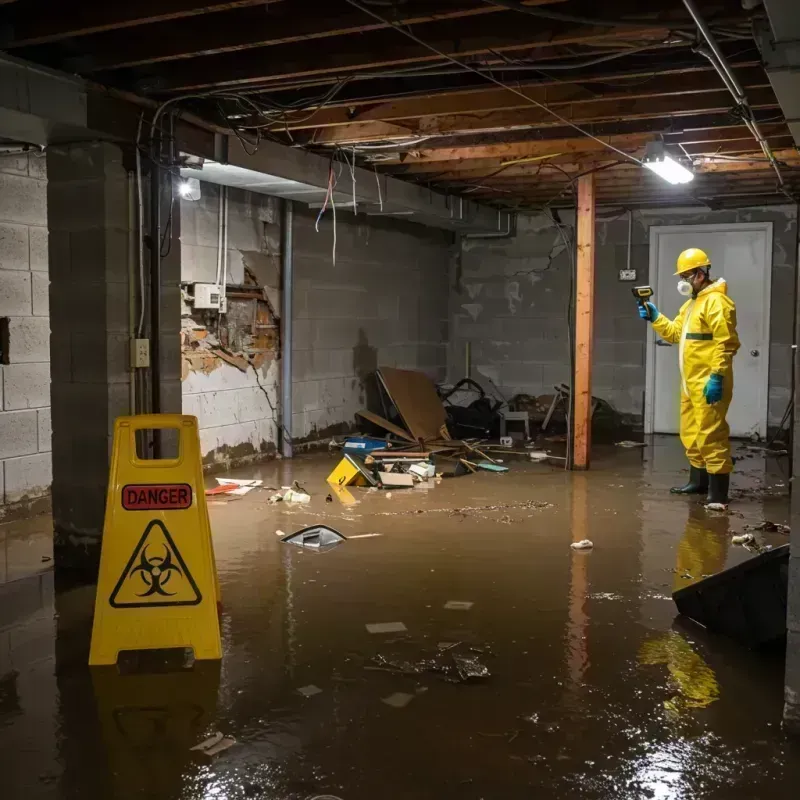 Flooded Basement Electrical Hazard in Fraser, CO Property